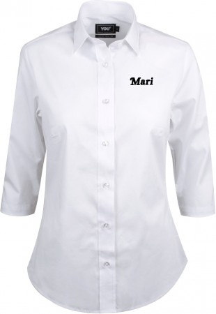 Stretchskjorte Dame  3/4 arm